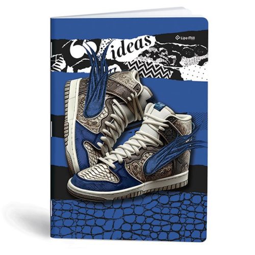Füzet sima LIPAMILL A/4 40 lapos Sneaker