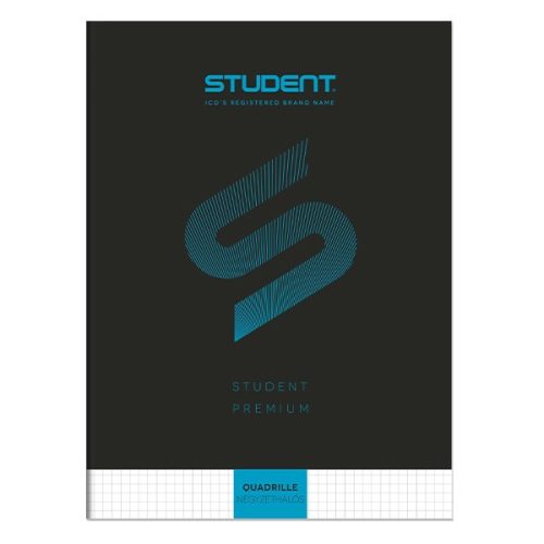 Füzet kockás ICO Student Black Prémium A/4 32 lapos