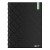 Spirálfüzet sima ICO Student Black Prémium A/4 100 lapos