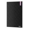 Spirálfüzet sima ICO Student Black Prémium A/4 100 lapos