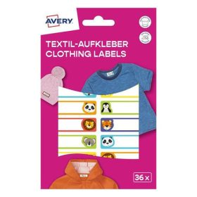   Etikett AVERY 45 mm x 13 mm ruhacímke állatos 36 címke/csomag 2 íves