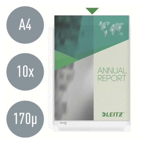 Lefűzhető genotherm LEITZ Jumbo A/4 170 mikron narancsos 10 darabos