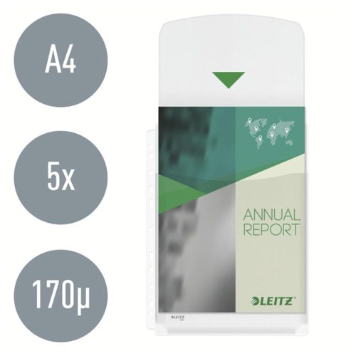 Lefűzhető genotherm LEITZ Jumbo A/4 170 mikron füles narancsos 5 darabos