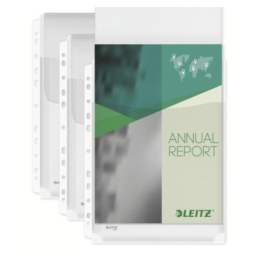 Lefűzhető genotherm LEITZ Jumbo A/4 170 mikron füles narancsos 5 darabos