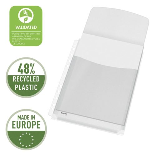 Lefűzhető genotherm LEITZ Jumbo A/4 170 mikron füles narancsos 5 darabos