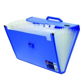 Irattartó táska EAGLE 12 rekeszeres harmónikás A/4 kék