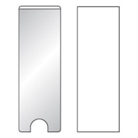   Címketartó tok DJOIS öntapadós gerincjelölő betétlappal 25x75 mm 12 darabos