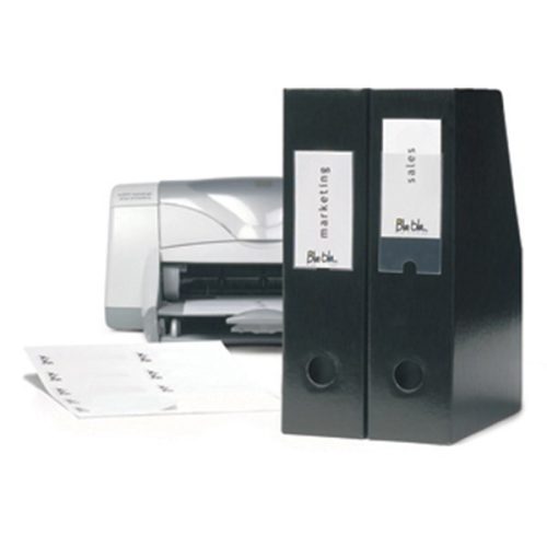 Címketartó tok DJOIS öntapadós gerincjelölő betétlappal 75x150 mm 3 darabos