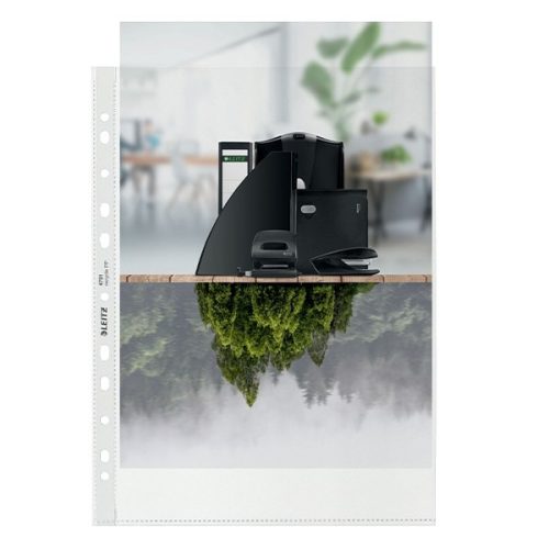 Lefűzhető genotherm LEITZ Recycle A/4 100 mikron narancsos 25 darabos