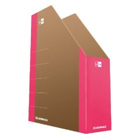   Irattartó papucs DONAU Life 75 mm karton neon rózsaszín-barna