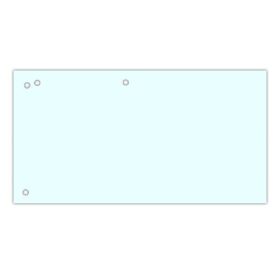 Elválasztócsík DONAU 105x235 mm karton fehér 100 darabos