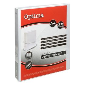 Gyűrűskönyv OPTIMA panorámás A/4 2 gyűrű 38mm fehér