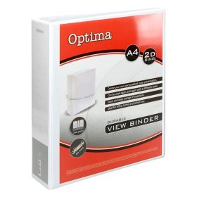 Gyűrűskönyv OPTIMA panorámás A/4 2 gyűrű 75mm fehér