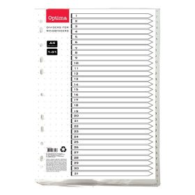 Regiszter OPTIMA A/4 műanyag 1-31