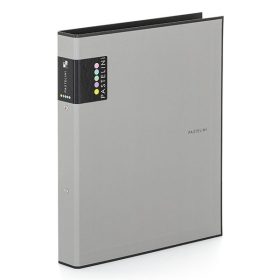 Gyűrűskönyv PASTELINI A/4 2 gyűrű PP 40 mm szürke