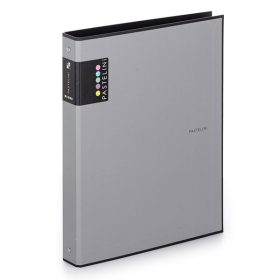 Gyűrűskönyv PASTELINI A/4 4 gyűrű PP 40 mm szürke