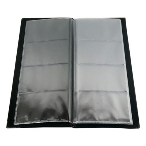 Névjegytartó Maxi pvc borítású karton 80 darabos fekete