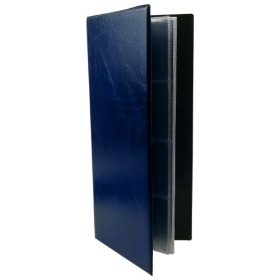 Névjegytartó Maxi pvc borítású karton 80 darabos kék