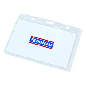   Azonosítókártya tartó DONAU 96x66 mm puha műanyag oldalt nyitott átlátszó