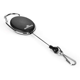   Azonosítókártya tartó DURABLE Style karabineres kihúzható fekete