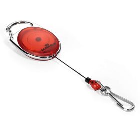   Azonosítókártya tartó DURABLE Style karabineres kihúzható piros