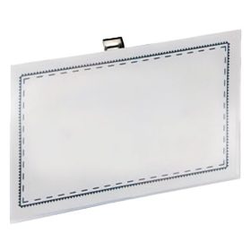   Névjegykitűző tűs csiptetős YANDA 54x90mm kemény 50 darabos