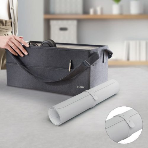 Könyökalátét LEITZ 40x80 cm nagyméretű világosszürke