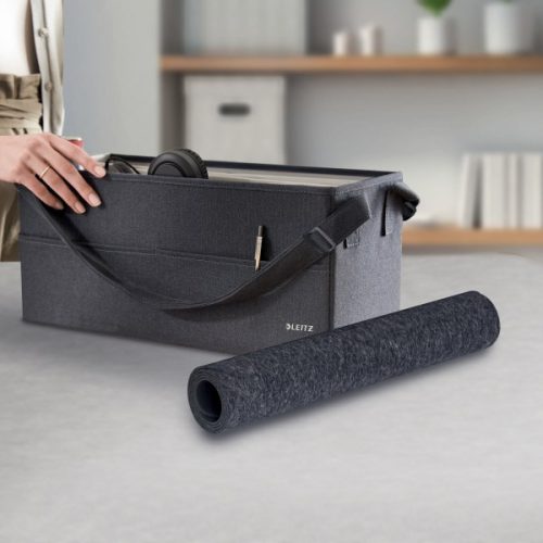 Könyökalátét LEITZ 36x70 cm nagyméretű filc szürke
