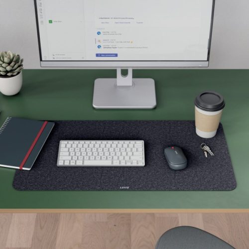 Könyökalátét LEITZ 36x70 cm nagyméretű filc szürke