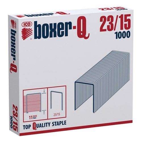 Tűzőkapocs BOXER Q 23/15 1000 darabos
