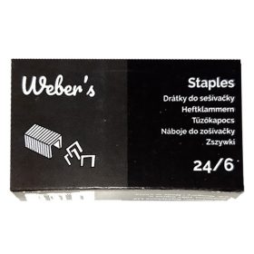 Tűzőkapocs WEBER'S 24/6 1000 darabos