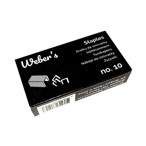 Tűzőkapocs WEBER'S No.10 1000 darabos