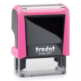   Bélyegző TRODAT Printy 4.0 4911 neon-rózsa  ház kék párna