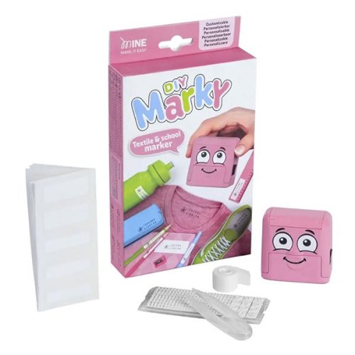 Textilbélyegző MARKY kirakós pink