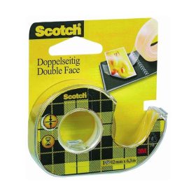   Ragasztószalag kétoldalas 3M Scotch 136D 12mmx6,3m átlátszó