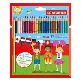 Színes ceruza STABILO Color Swano hatszögletű 24 darabos