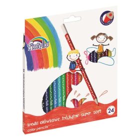 Színes ceruza FIORELLO háromszögletű 24 darabos