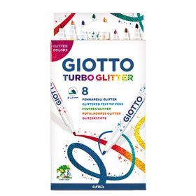 Filctoll GIOTTO Turbo Glitter csillámos  8 darabos