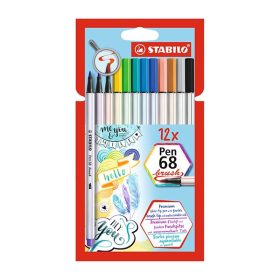Ecsetfilc STABILO Pen 68 Brush 12  darabos