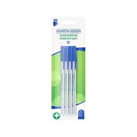Golyóstoll ICO Signetta antibakteriális 4 darabos