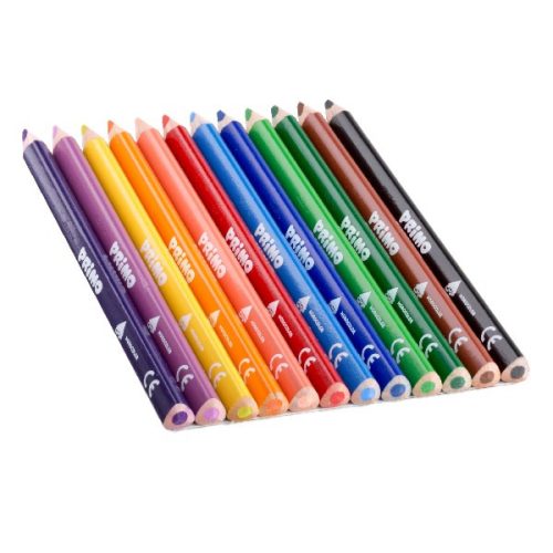 Színes ceruza PRIMO jumbo háromszögletű 12 darabos