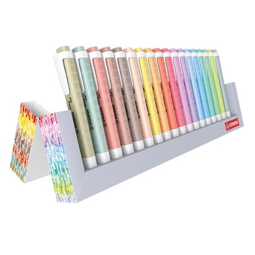 Szövegkiemelő készlet STABILO Swing Cool Naturecolors asztali 18 darabos