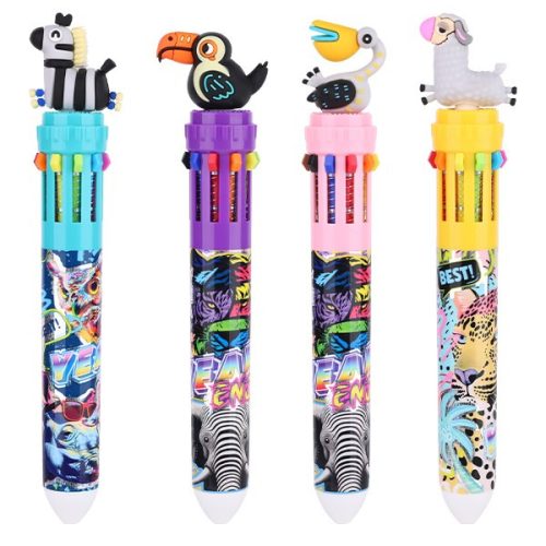 Golyóstoll NEBULO 0,7 mm 10 színű Safari