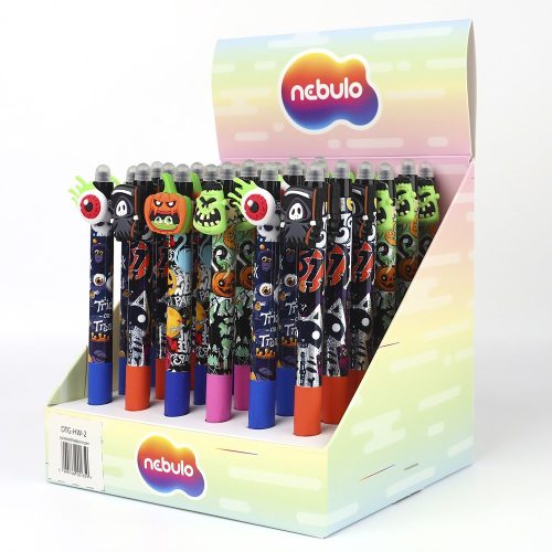Golyóstoll NEBULO nyomógombos 0,5mm halloween 2