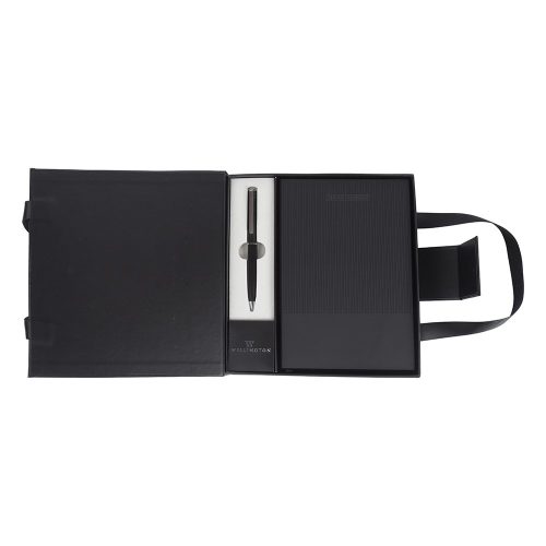 Golyóstoll WELLINGTON Oxford jegyzettömbbel díszdobozban fekete