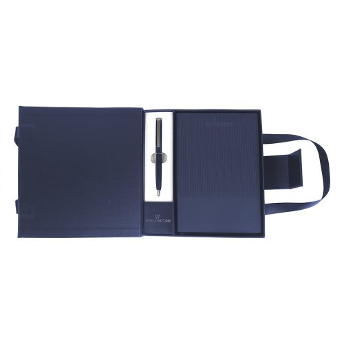 Golyóstoll WELLINGTON Oxford jegyzettömbbel díszdobozban kék