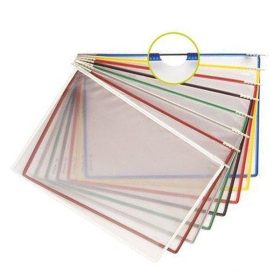   Bemutatótábla DJOIS A/4 álló felül nyitott szürke 10 darabos