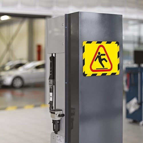 Mágneses tasak DJOIS Magneto biztonsági A/4 sárga-fekete 2 darabos