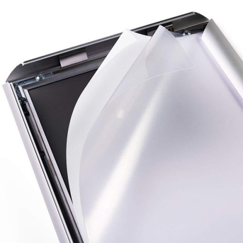 Plakátkeret DURABLE padló állvánnyal A/4 alumínium ezüst