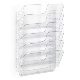   Prospektustartó DURABLE Flexiplus A/4 fekvő fali 6 részes átlátszó